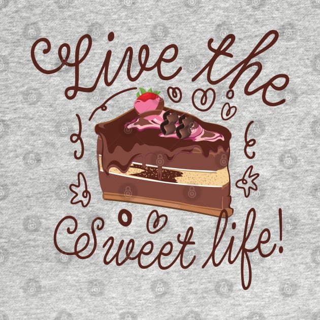 live the sweet life cake decorator baker design by FoxyDesigns95